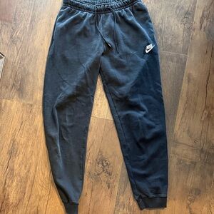 Nike Black Joggers with White Logo